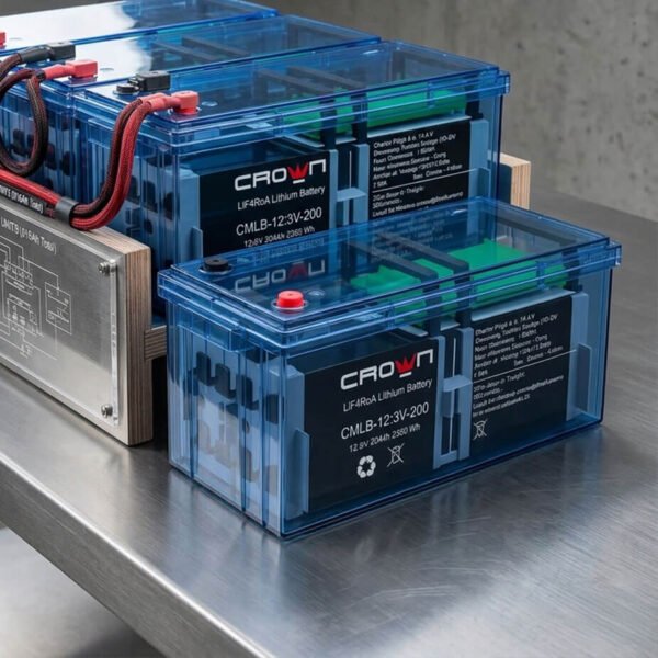 Batería LiFePO4 Crown Micro CMLB-12.8-200 – 12.8 V / 200 Ah / 2560 Wh